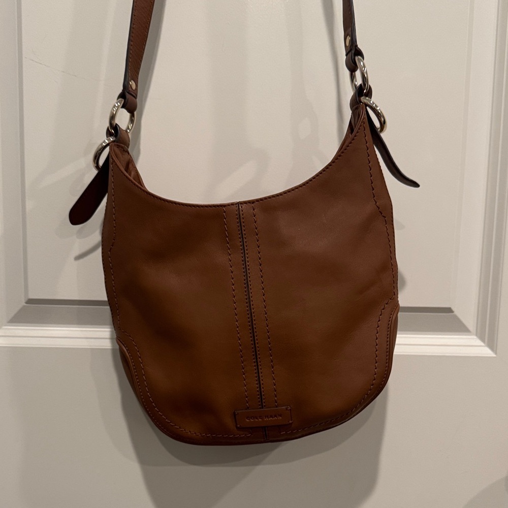 Cole Haan Brown Leather Crossbody Bag